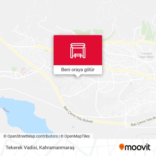 Tekerek Vadisi harita