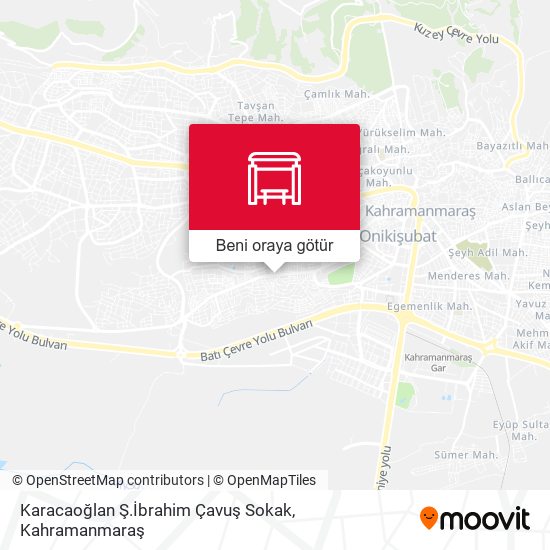 Karacaoğlan Ş.İbrahim Çavuş Sokak harita