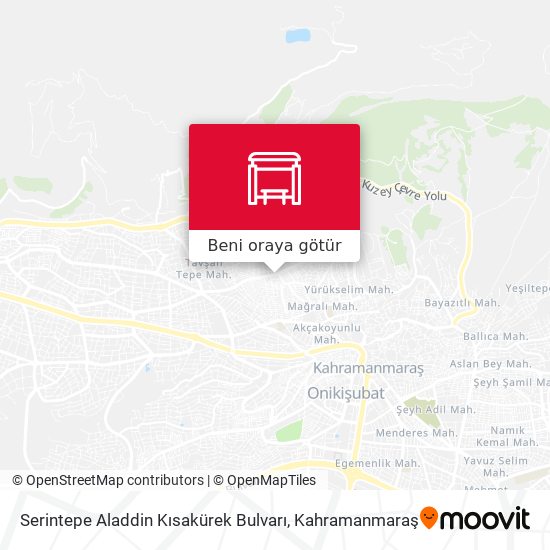 Serintepe Aladdin Kısakürek Bulvarı harita