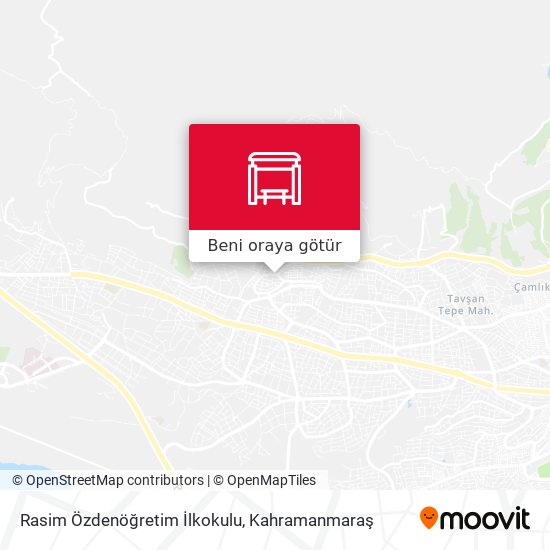 Rasim Özdenöğretim İlkokulu harita