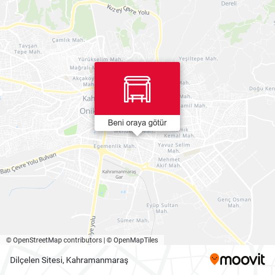 Dilçelen Sitesi harita