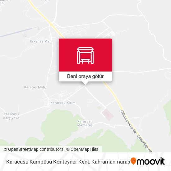 Karacasu Kampüsü Konteyner Kent harita