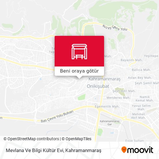 Mevlana Ve Bilgi Kültür Evi harita