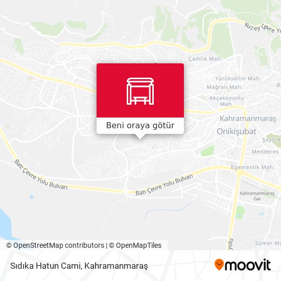 Sıdıka Hatun Cami harita