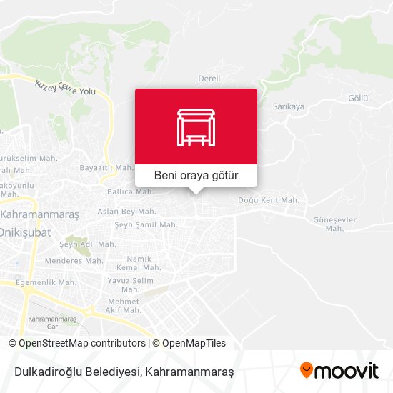 Dulkadiroğlu Belediyesi harita