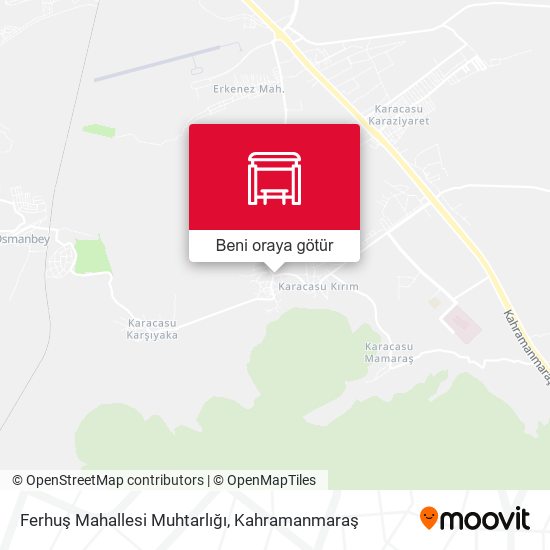 Ferhuş Mahallesi Muhtarlığı harita
