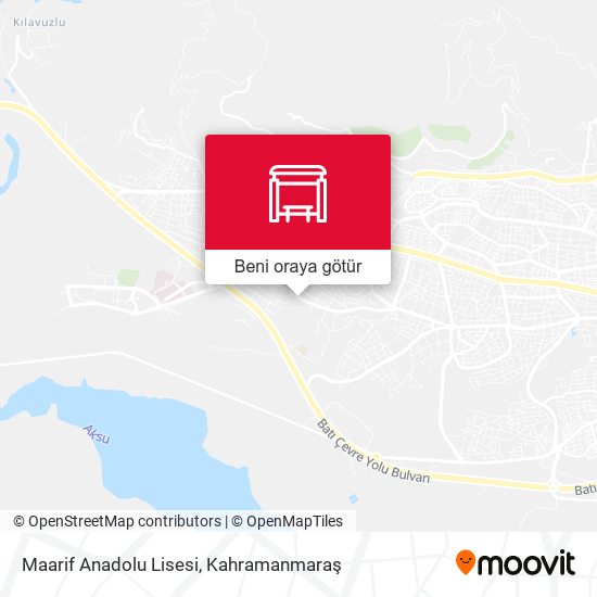 Maarif Anadolu Lisesi harita