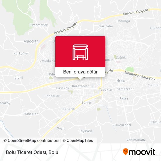 Bolu Ticaret Odası harita