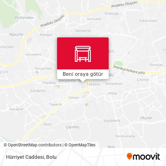 Hürriyet Caddesi harita