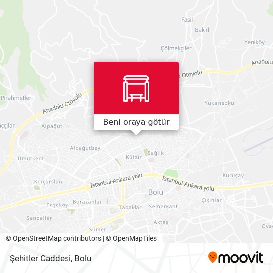 Şehitler Caddesi harita