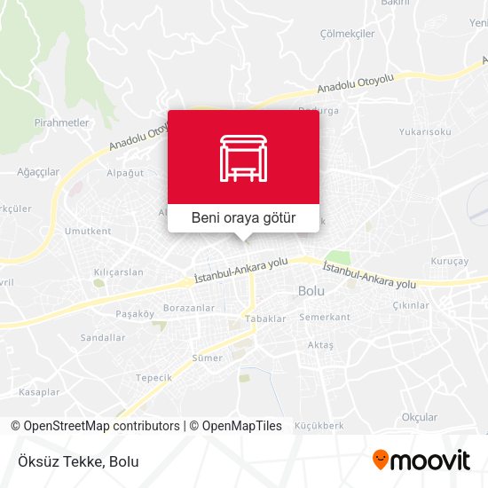 Öksüz Tekke harita