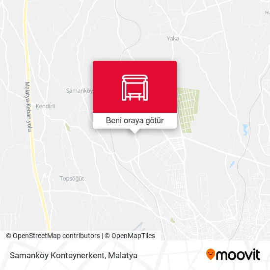 Samanköy Konteynerkent harita