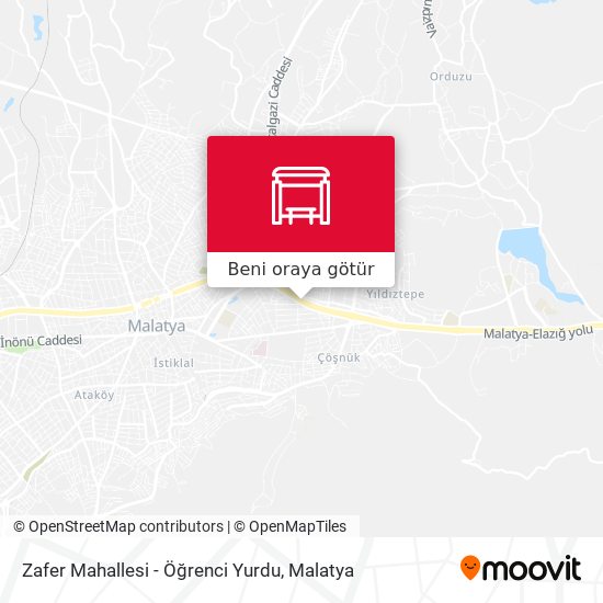 Zafer Mahallesi - Öğrenci Yurdu harita