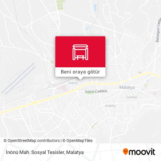 İnönü Mah. Sosyal Tesisler harita