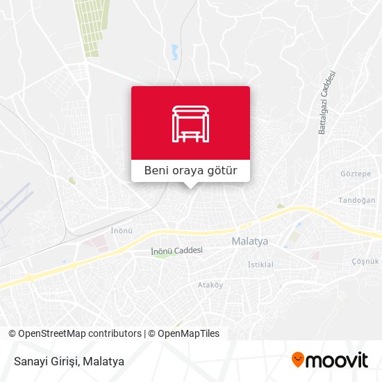 Sanayi Girişi harita