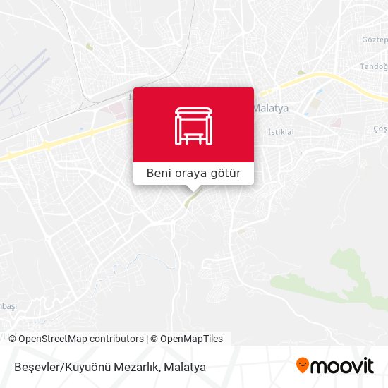 Beşevler/Kuyuönü Mezarlık harita