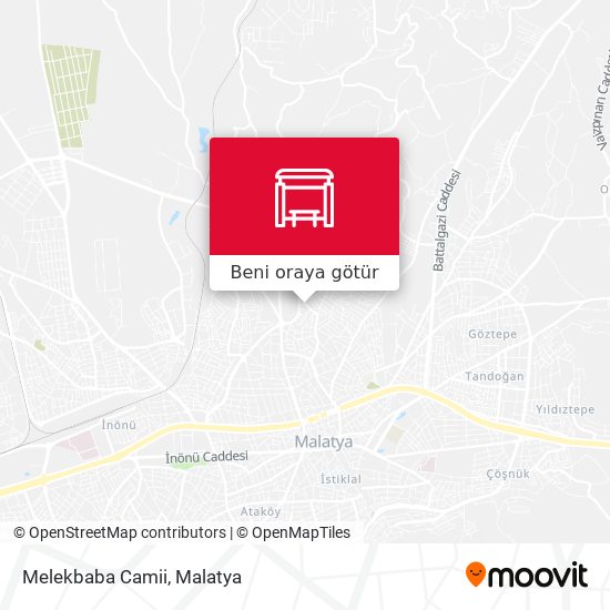 Melekbaba Camii harita