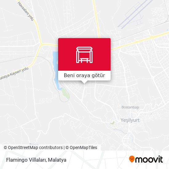 Flamingo Villaları harita