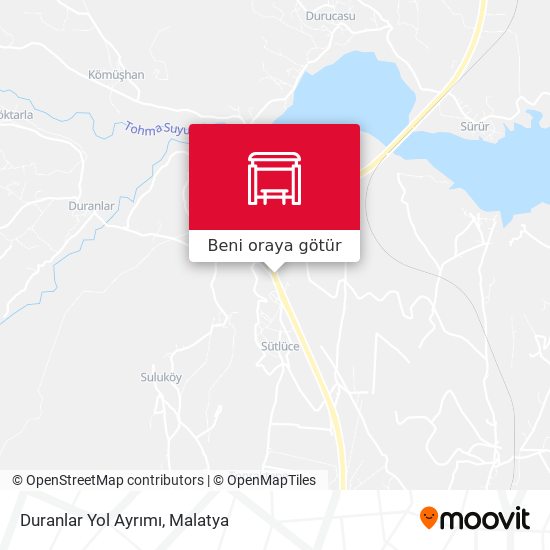 Duranlar Yol Ayrımı harita