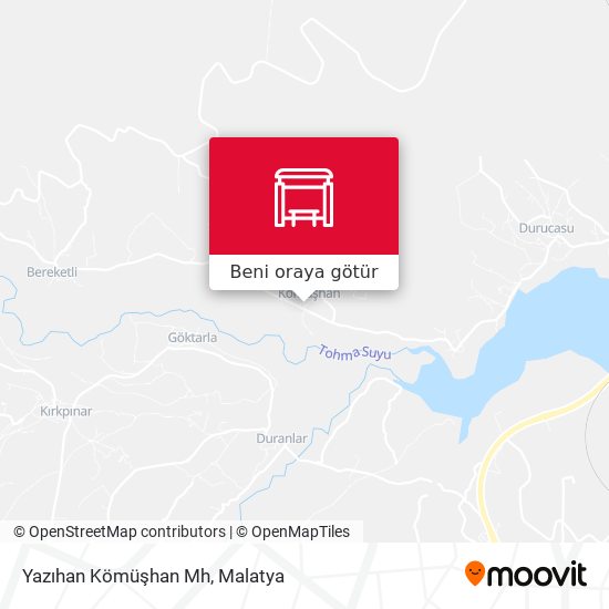 Yazıhan Kömüşhan Mh harita