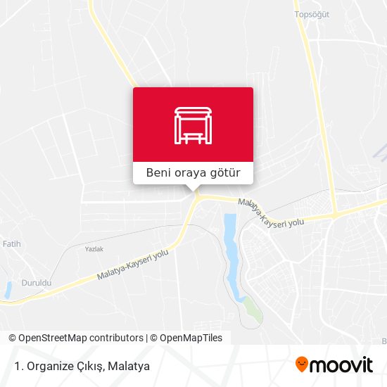 1. Organize Çıkış harita