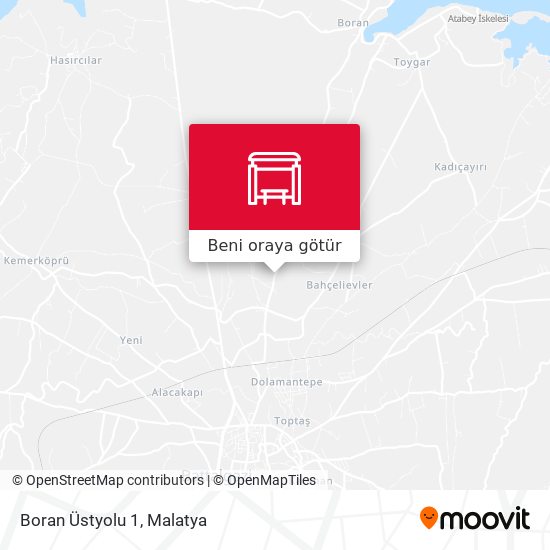 Boran Üstyolu 1 harita