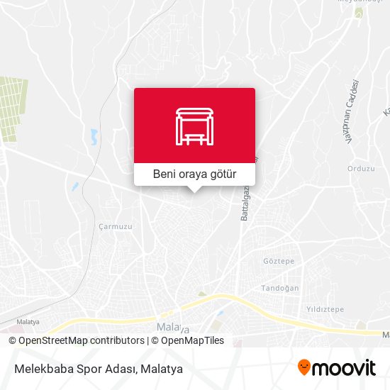 Melekbaba Spor Adası harita