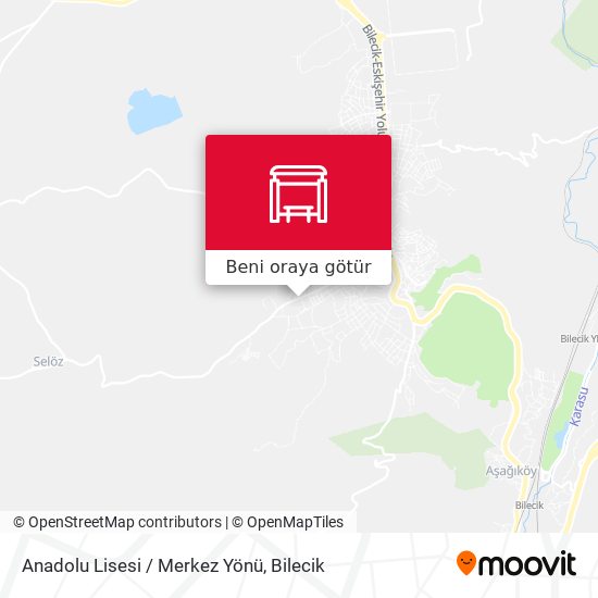 Anadolu Lisesi / Merkez Yönü harita