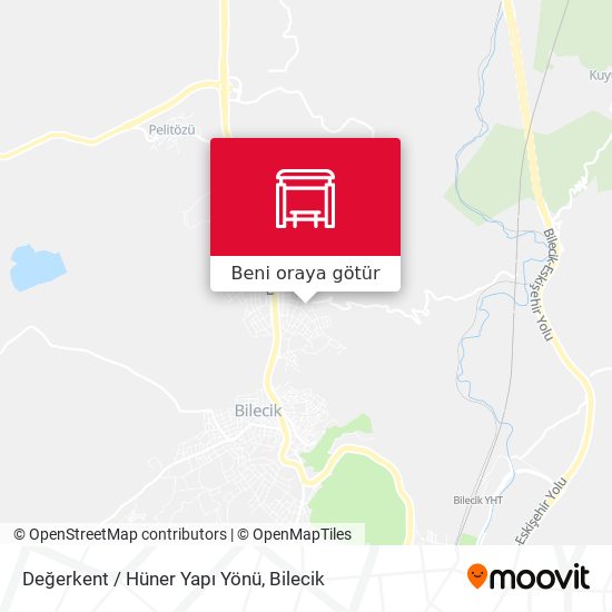 Değerkent / Hüner Yapı Yönü harita
