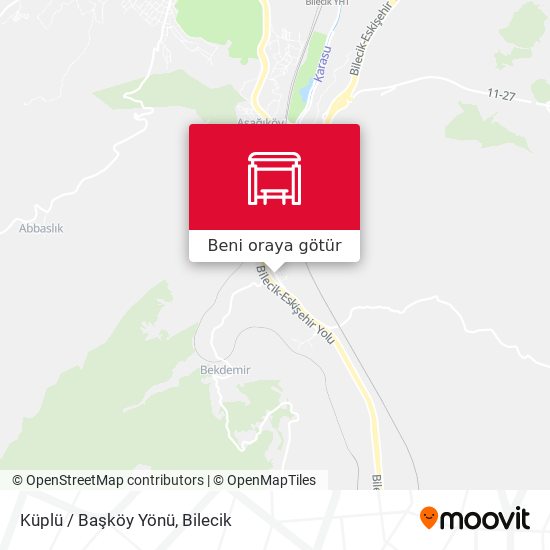 Küplü / Başköy Yönü harita