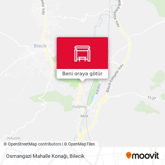 Osmangazi Mahalle Konağı harita
