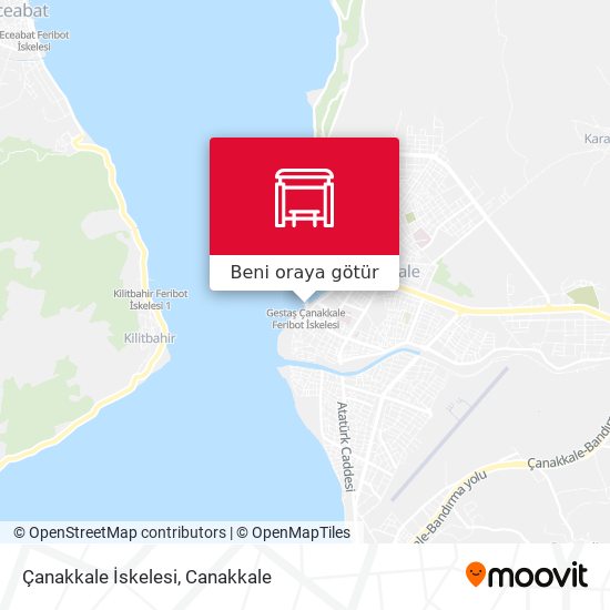 Çanakkale İskelesi harita