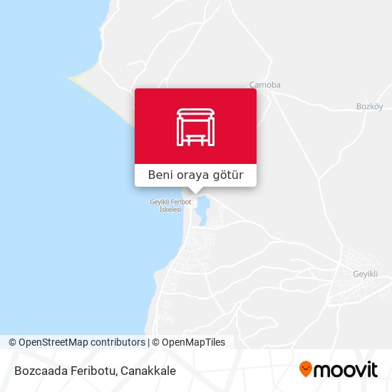 Bozcaada Feribotu harita