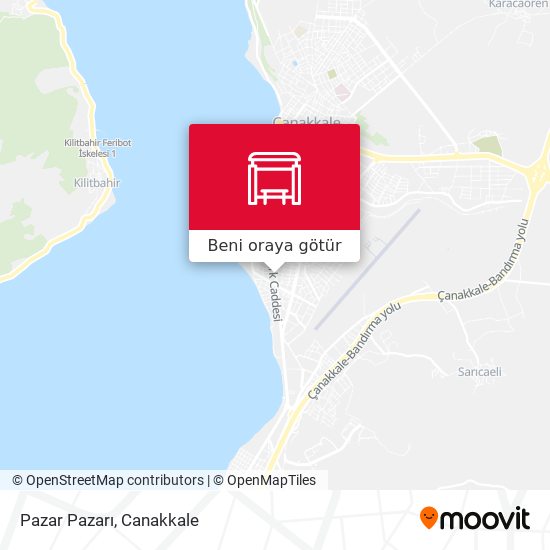 Pazar Pazarı harita
