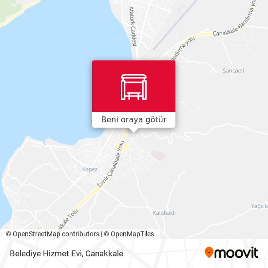 Belediye Hizmet Evi harita