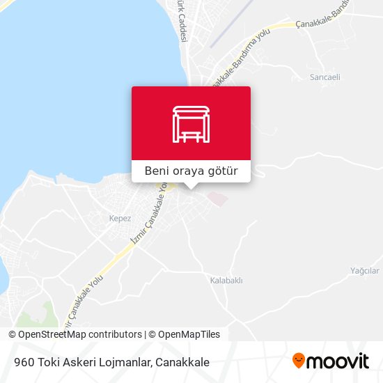 960 Toki Askeri Lojmanlar harita