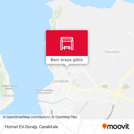 Hizmet Evi Durağı harita