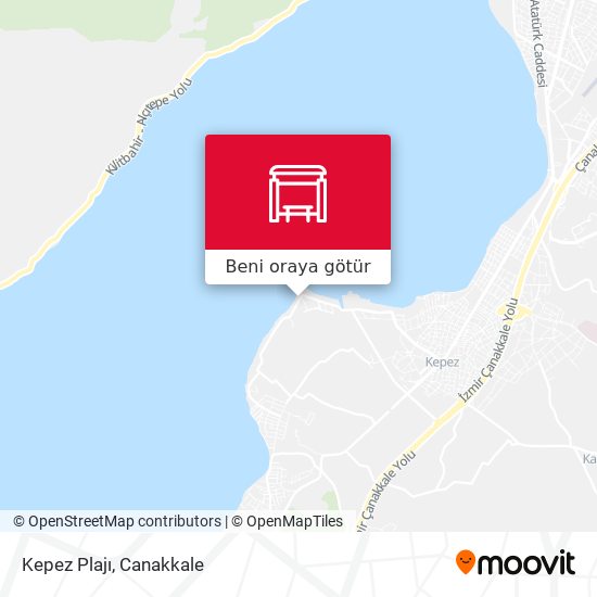 Kepez Plajı harita