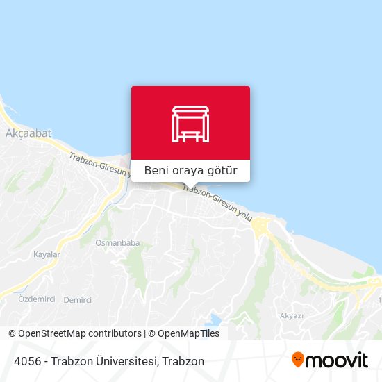 4056 - Trabzon Üniversitesi harita