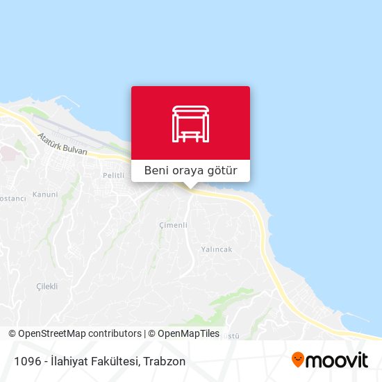 1096 - İlahiyat Fakültesi harita