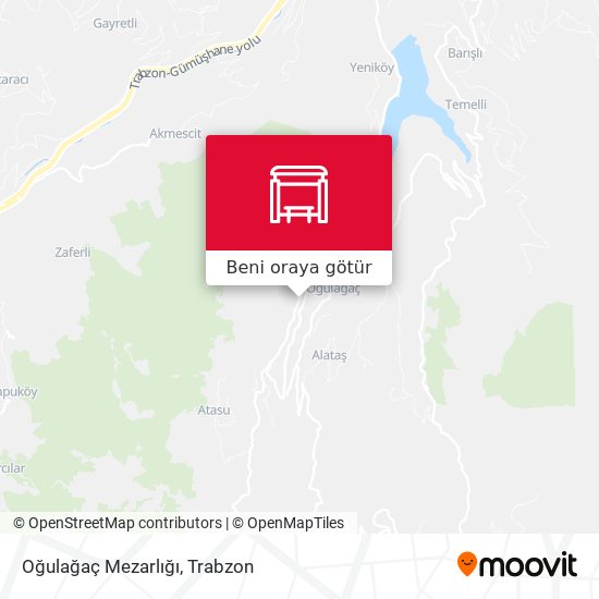 Oğulağaç Mezarlığı harita