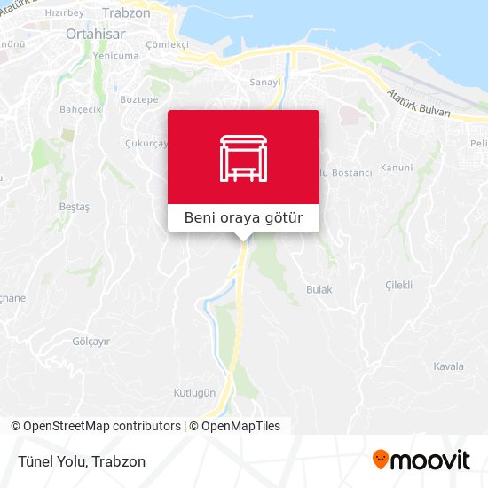 Tünel Yolu harita
