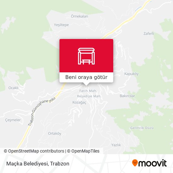 Maçka Belediyesi harita