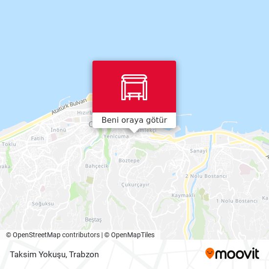 Taksim Yokuşu harita