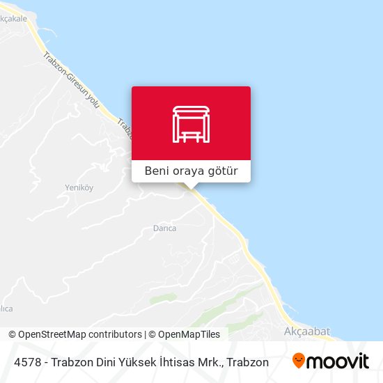 4578 - Trabzon Dini Yüksek İhtisas Mrk. harita