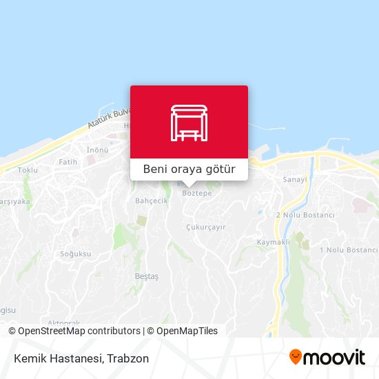 Kemik Hastanesi harita
