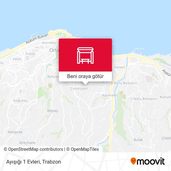 Ayışığı 1 Evleri harita