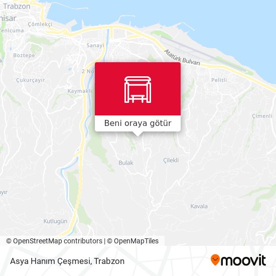 Asya Hanım Çeşmesi harita