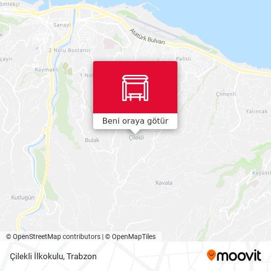 Çilekli İlkokulu harita