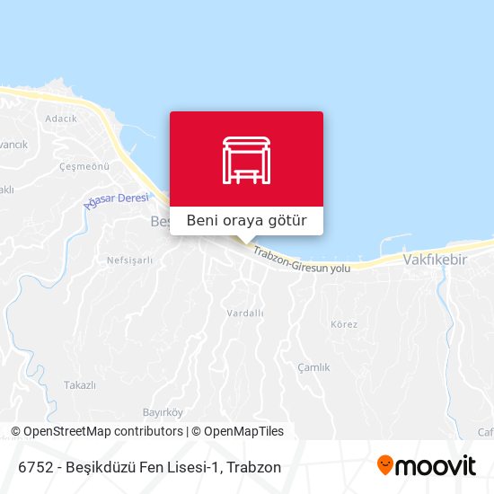 6752 - Beşikdüzü Fen Lisesi-1 harita